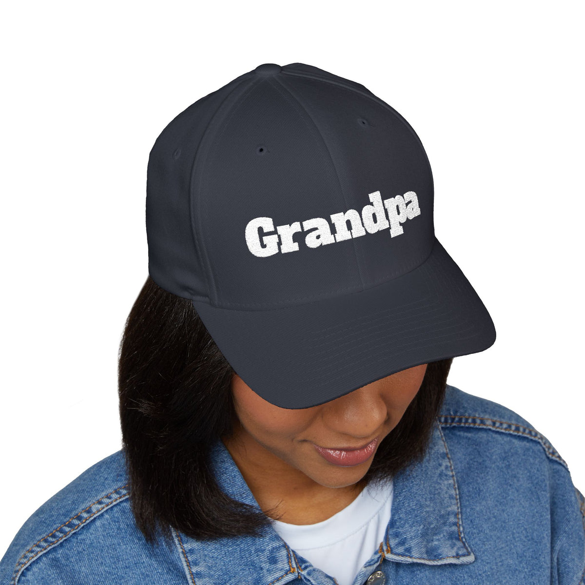 Grandpa Embroidered Cap — Cozy Vintage Script Dad Hat for Fathers, Grandfathers & Gifts