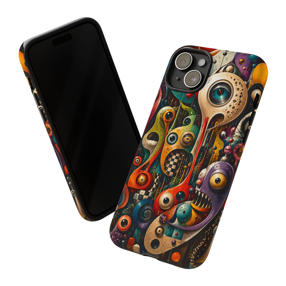 Surreal Monster Art Phone Case — Colorful Abstract Creature Design