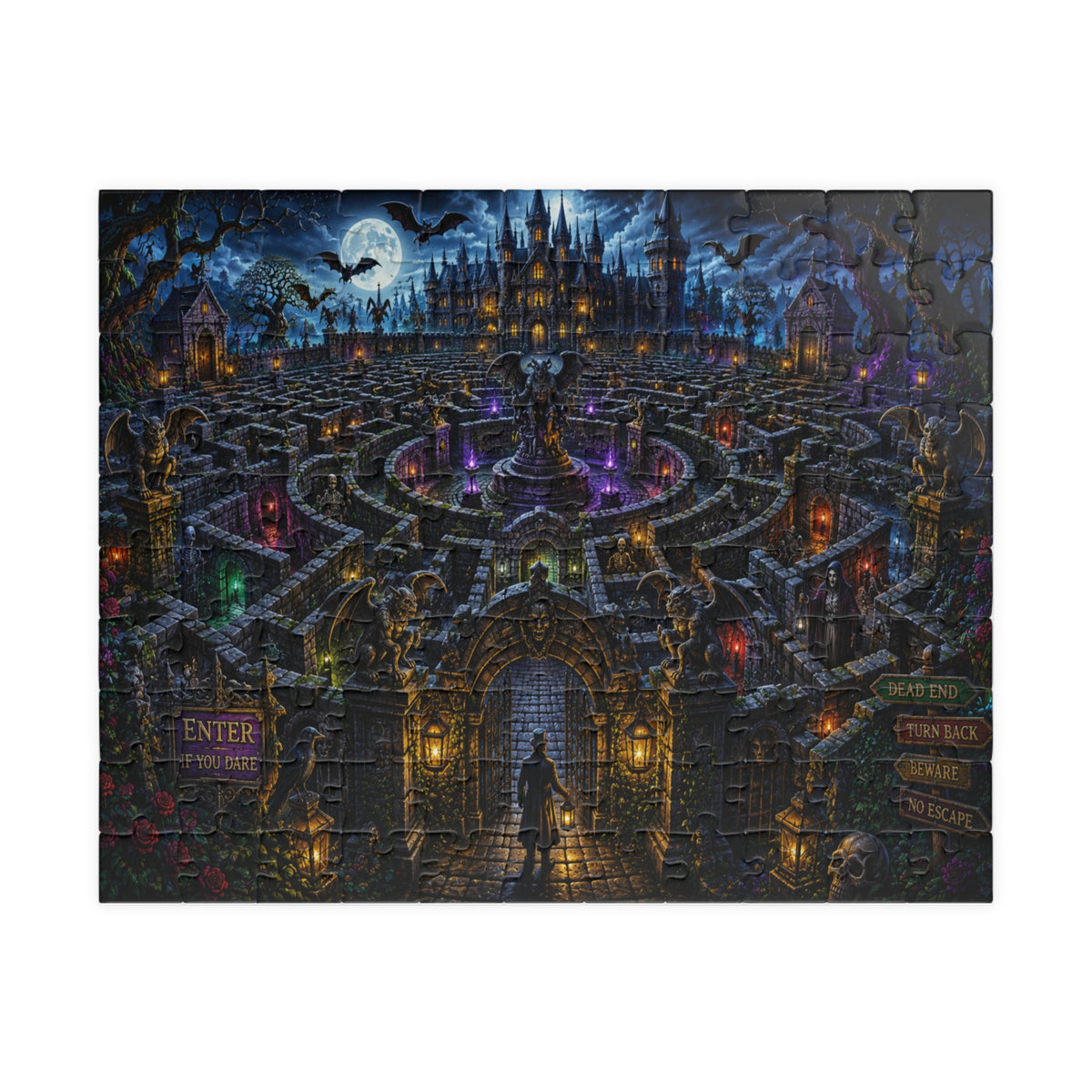 Haunted Castle Maze Puzzle 520 Piece | Spooky Night Jigsaw
