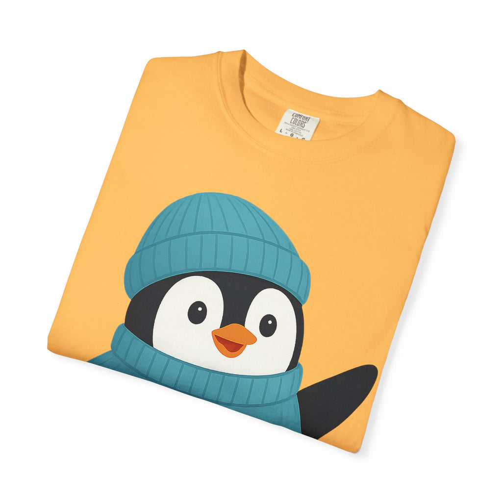 Cute Penguin in Blue Knit Tee
