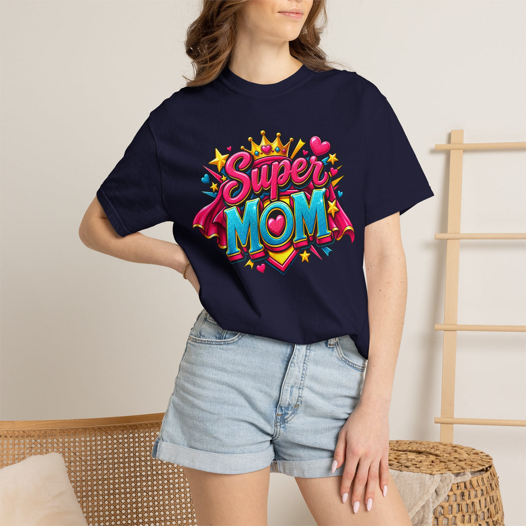 Super Mom T-Shirt — Colorful Comic-Style Mother's Day Tee