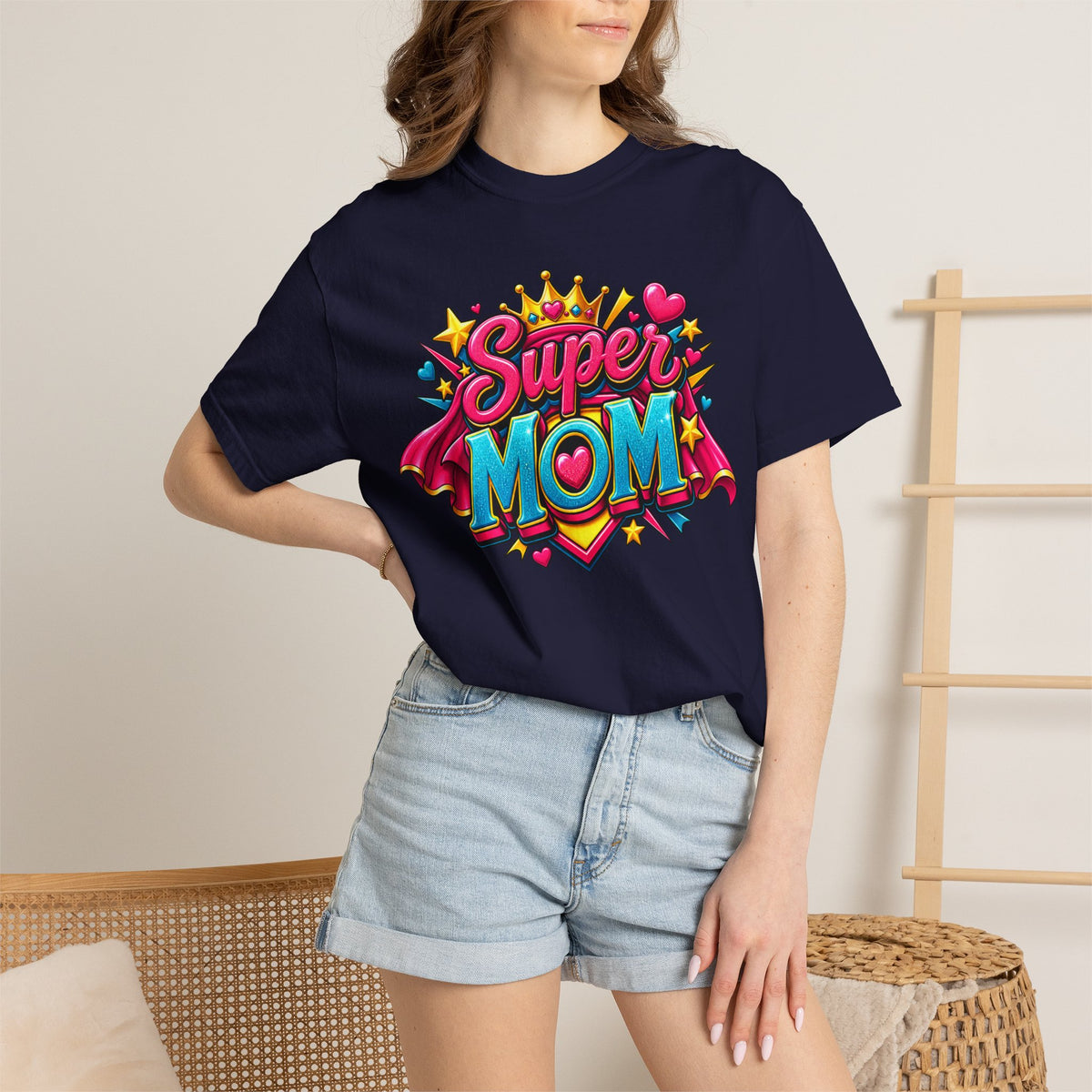 Super Mom T-Shirt — Colorful Comic-Style Mother's Day Tee