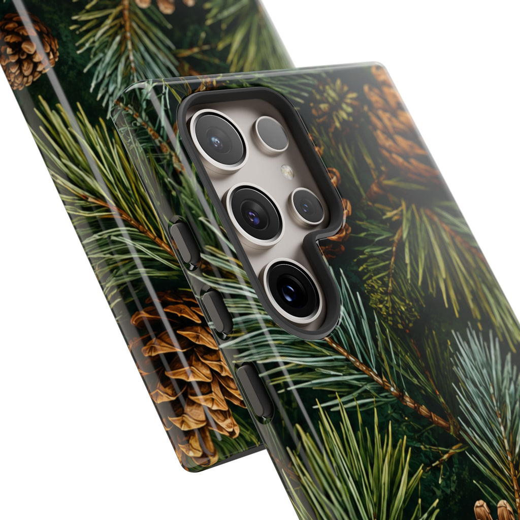 Pinecone Pines Phone Case — Festive Evergreen iPhone Cover