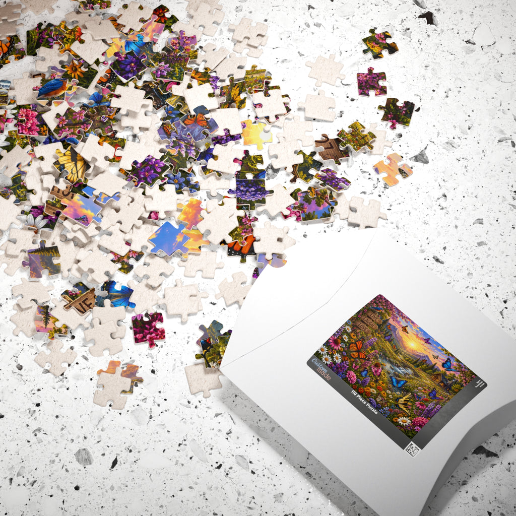 Sunset Butterfly Meadow Puzzle | 520-1014 Piece Jigsaw
