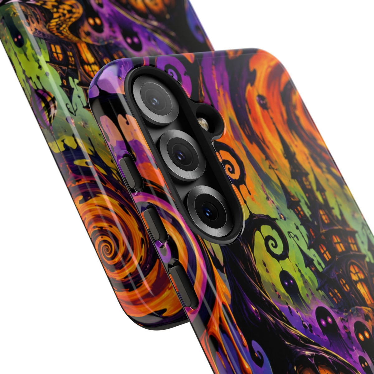 Phone Case — Psychedelic Haunted House Halloween Design