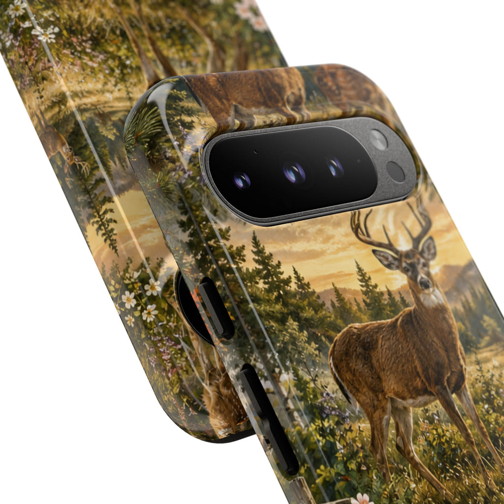 Deer Forest Phone Case — Woodland Bucks Nature iPhone Cover
