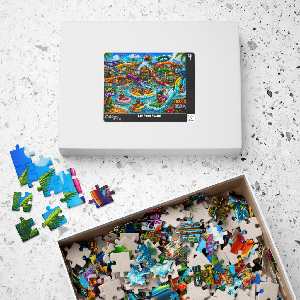 Waterpark Adventure Puzzle 520-piece | Colorful Summer Scene