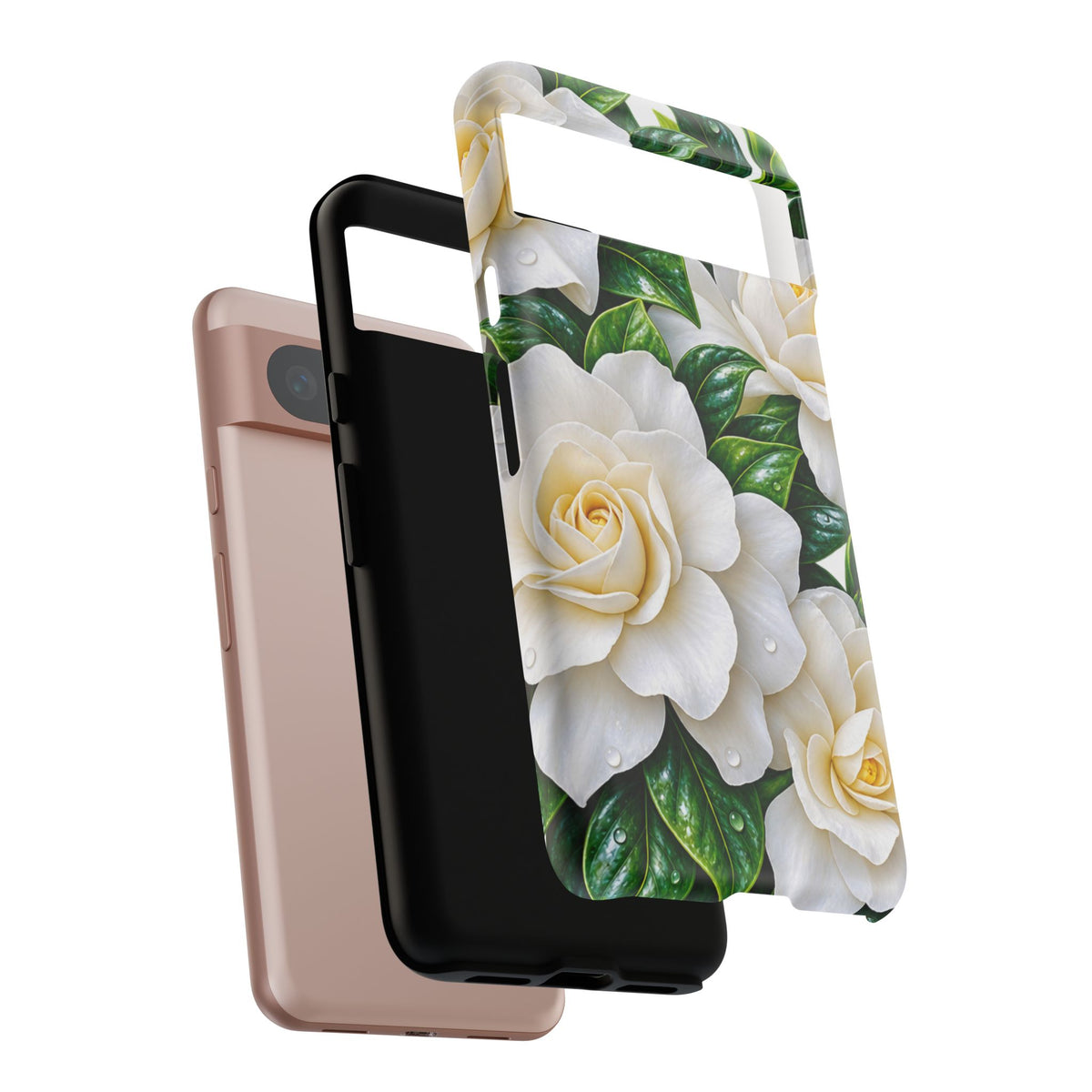 Floral Camellia Tough Case — White Gardenia Phone Cover