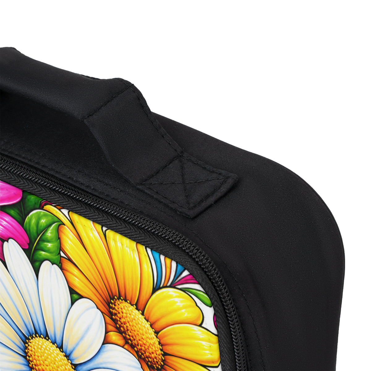 Floral Daisy Lunch Bag — Colorful Garden Insulated Tote