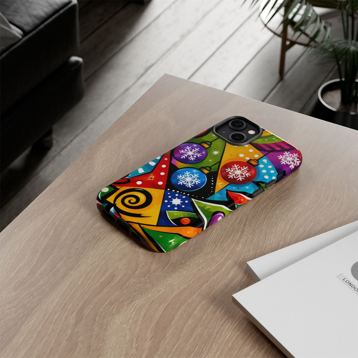 Holiday Ornament Phone Case — Colorful Festive Christmas Design