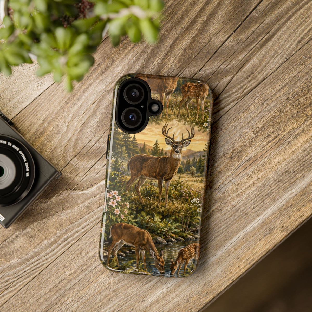 Deer Forest Phone Case — Woodland Bucks Nature iPhone Cover