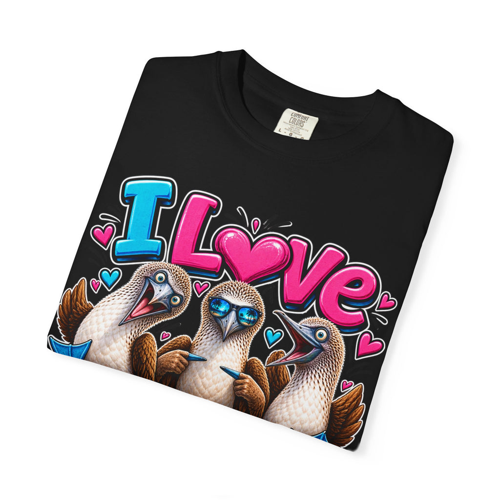 I Love Boobies T-Shirt — Cute Tropical Booby Bird Graphic Tee