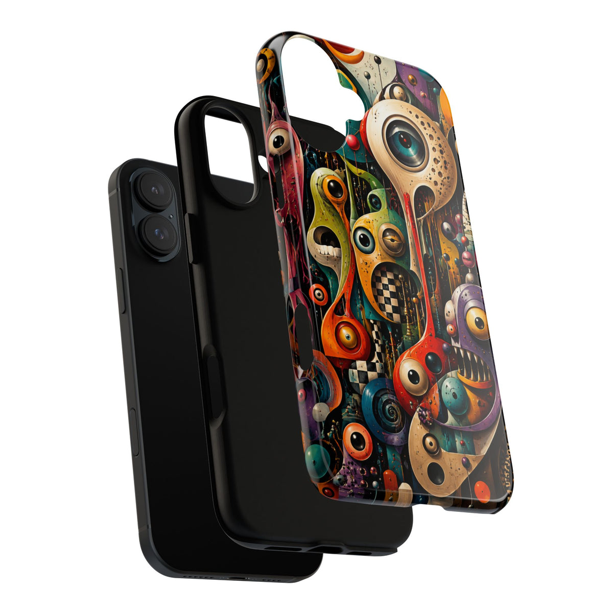 Surreal Monster Art Phone Case — Colorful Abstract Creature Design