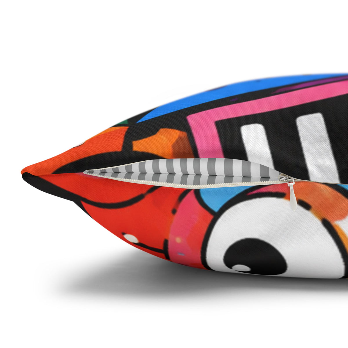 Colorful Abstract Doodle Pillowcase | Spun Polyester Square Pillowcase
