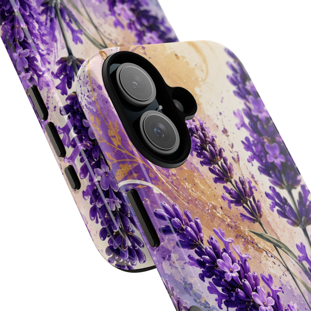 Lavender Bouquet Tough Phone Case — Protective Floral iPhone Case