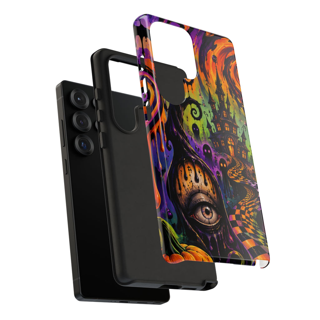 Phone Case — Psychedelic Haunted House Halloween Design