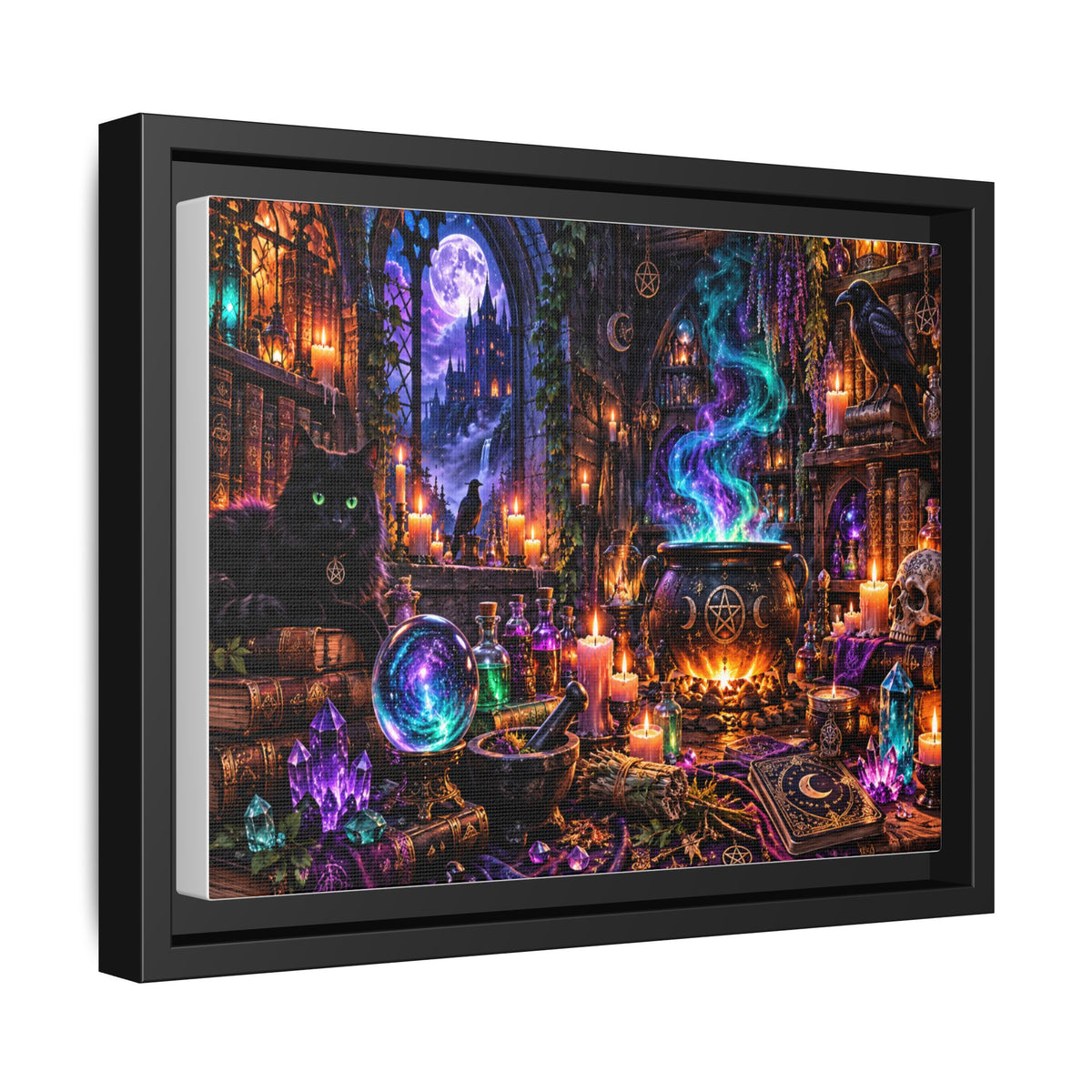 Mystic Witch’s Apothecary Matte Canvas Framed Art