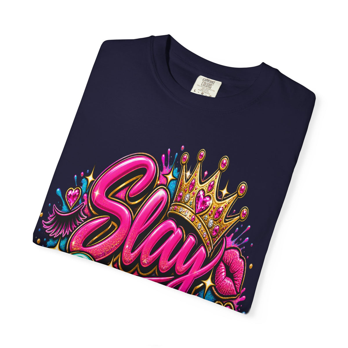 Slay Queen graphic T-Shirt | Crown graffiti style