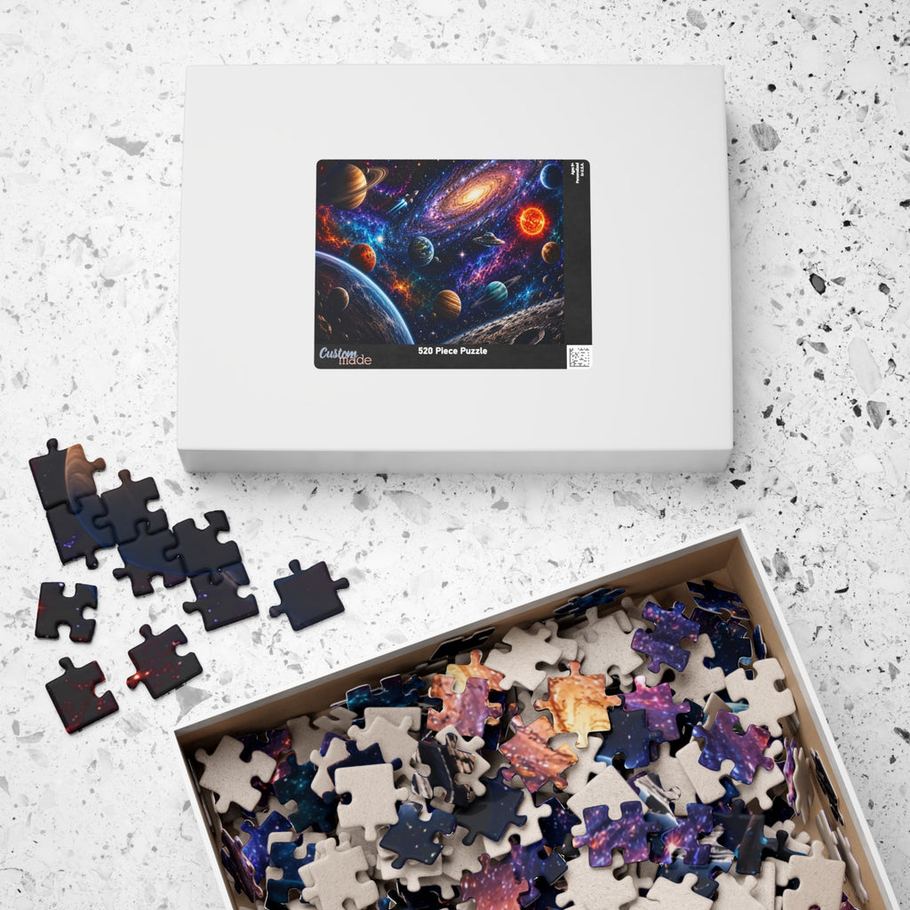 Cosmic Galaxy Jigsaw Puzzle — Space Planets & Nebulae (110/252/520/1014 pcs)