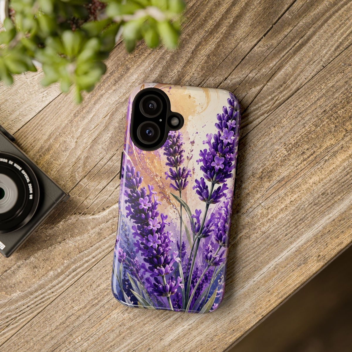 Lavender Bouquet Tough Phone Case — Protective Floral iPhone Case