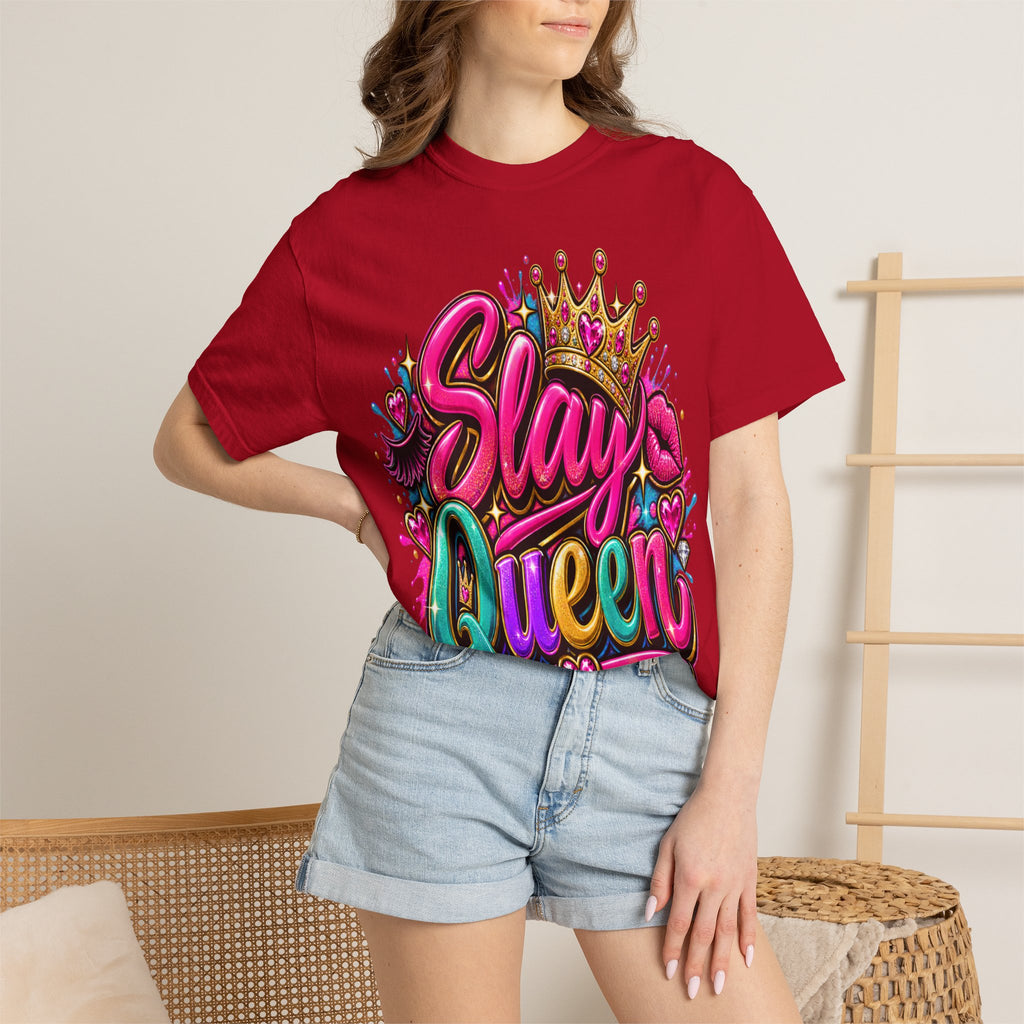 Slay Queen graphic T-Shirt | Crown graffiti style
