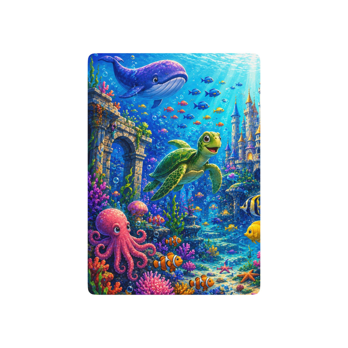 Underwater Sea Turtle Poker Playing Cards | Ocean Animals Deck