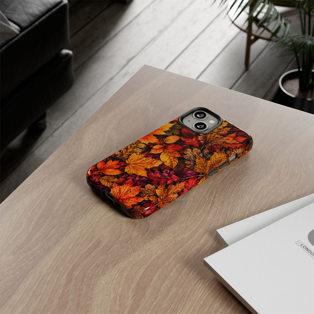 Autumn Leaves Tough Phone Case — Fall Foliage Protective Cover