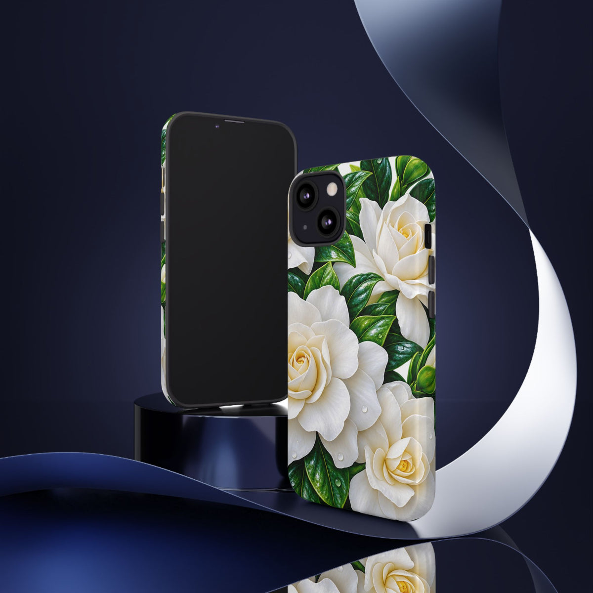 Floral Camellia Tough Case — White Gardenia Phone Cover