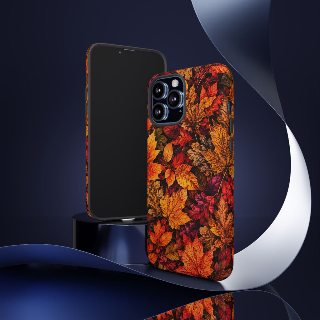 Autumn Leaves Tough Phone Case — Fall Foliage Protective Cover
