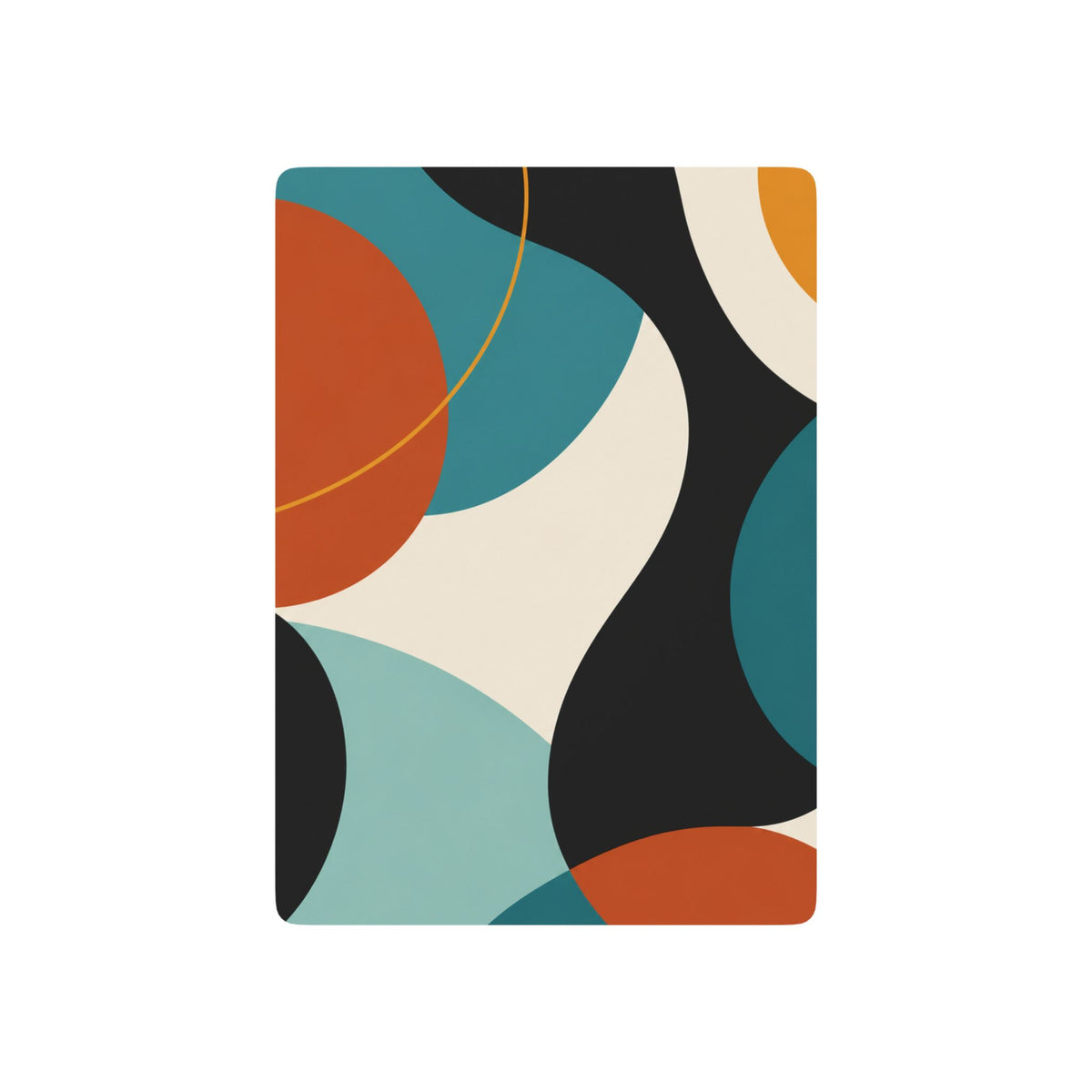 Mid-Century Abstract Poker Playing Cards – Retro Geometric Deck