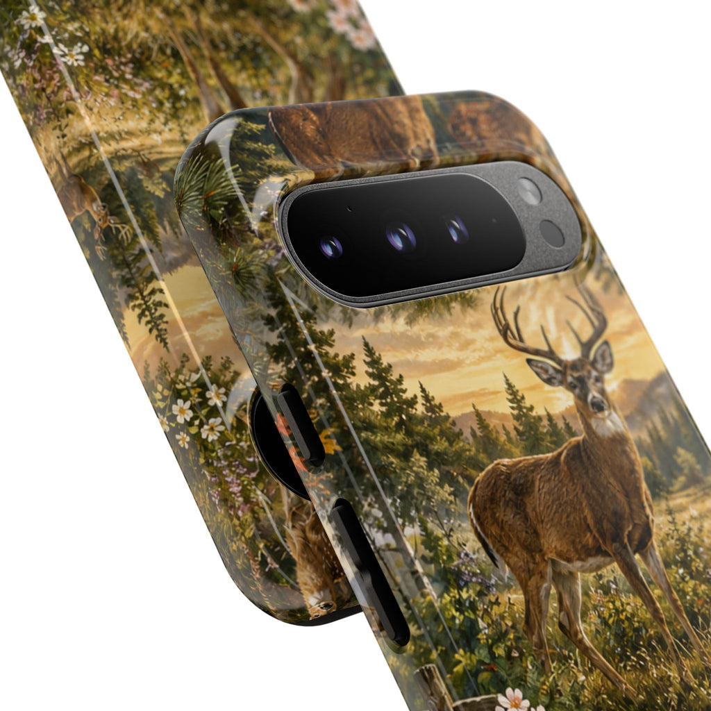 Deer Forest Phone Case — Woodland Bucks Nature iPhone Cover