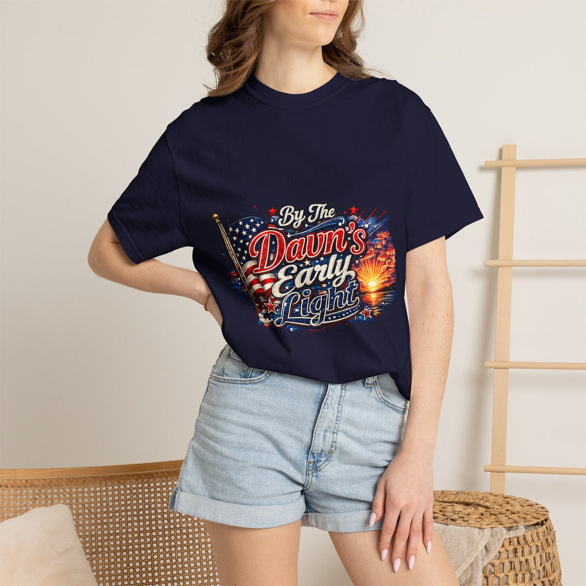 Dawn's Early Light T-shirt | American Flag, Fireworks