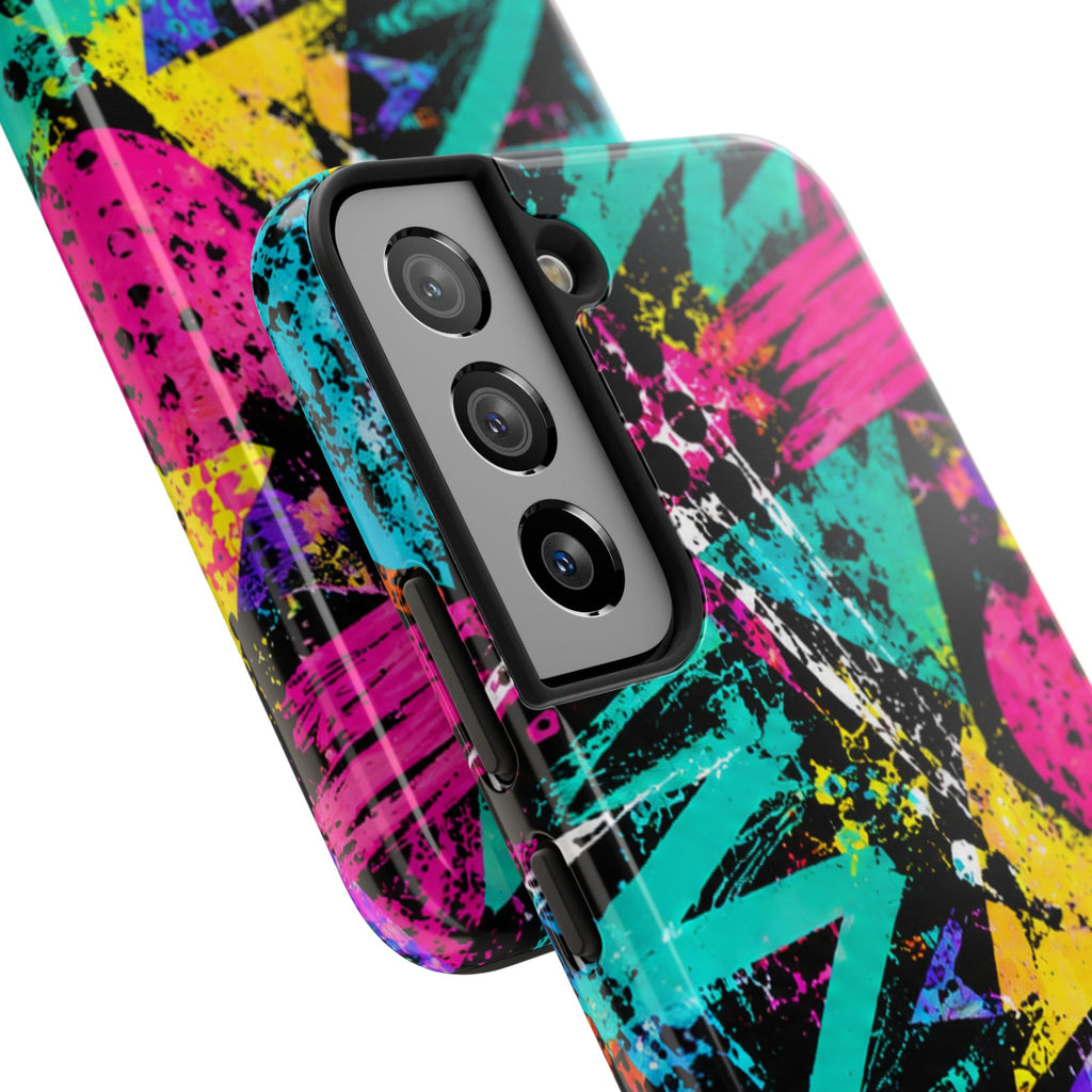 Tough Phone Case — Neon Graffiti Splash Protective Cover