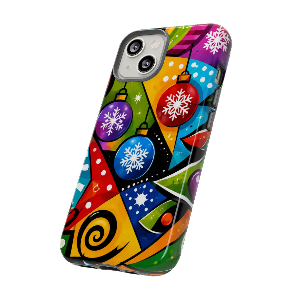 Holiday Ornament Phone Case — Colorful Festive Christmas Design