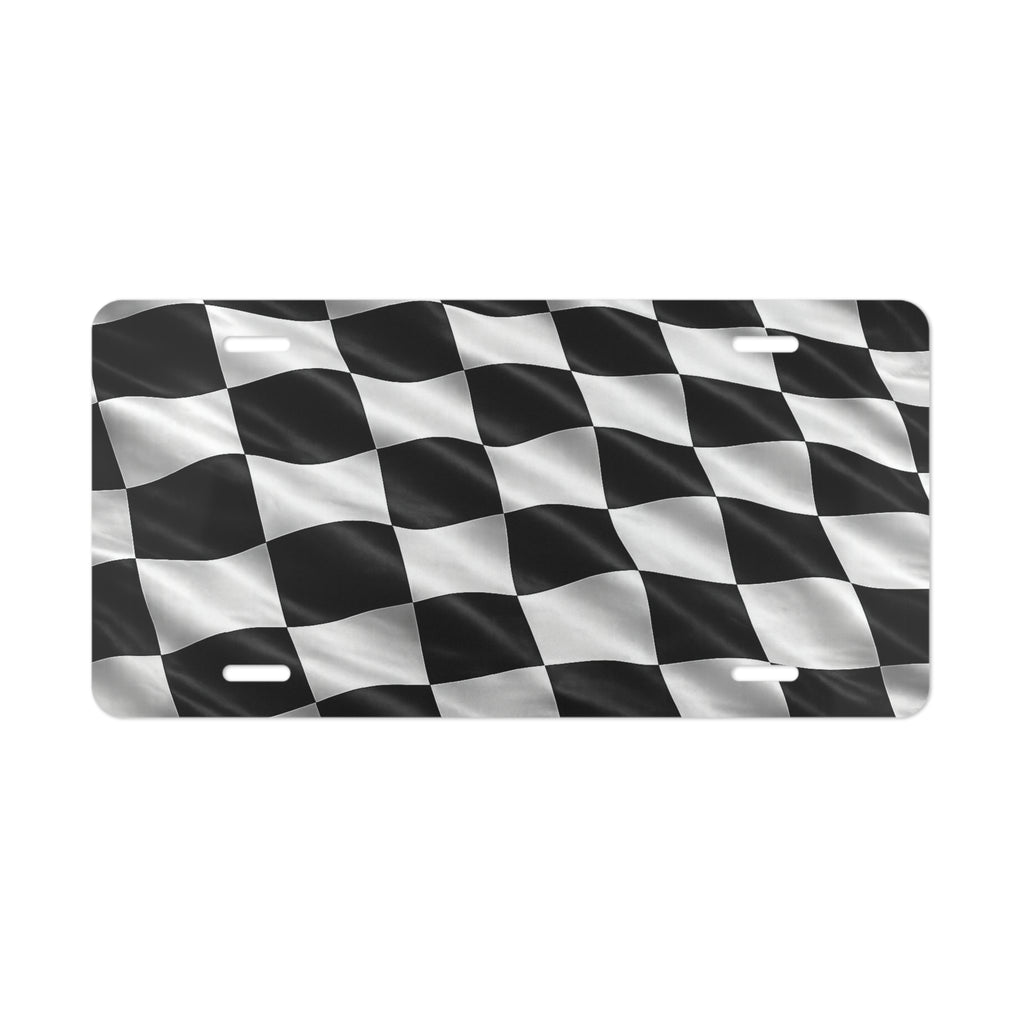 Checkered Flag Vanity Plate | Racing License Plate