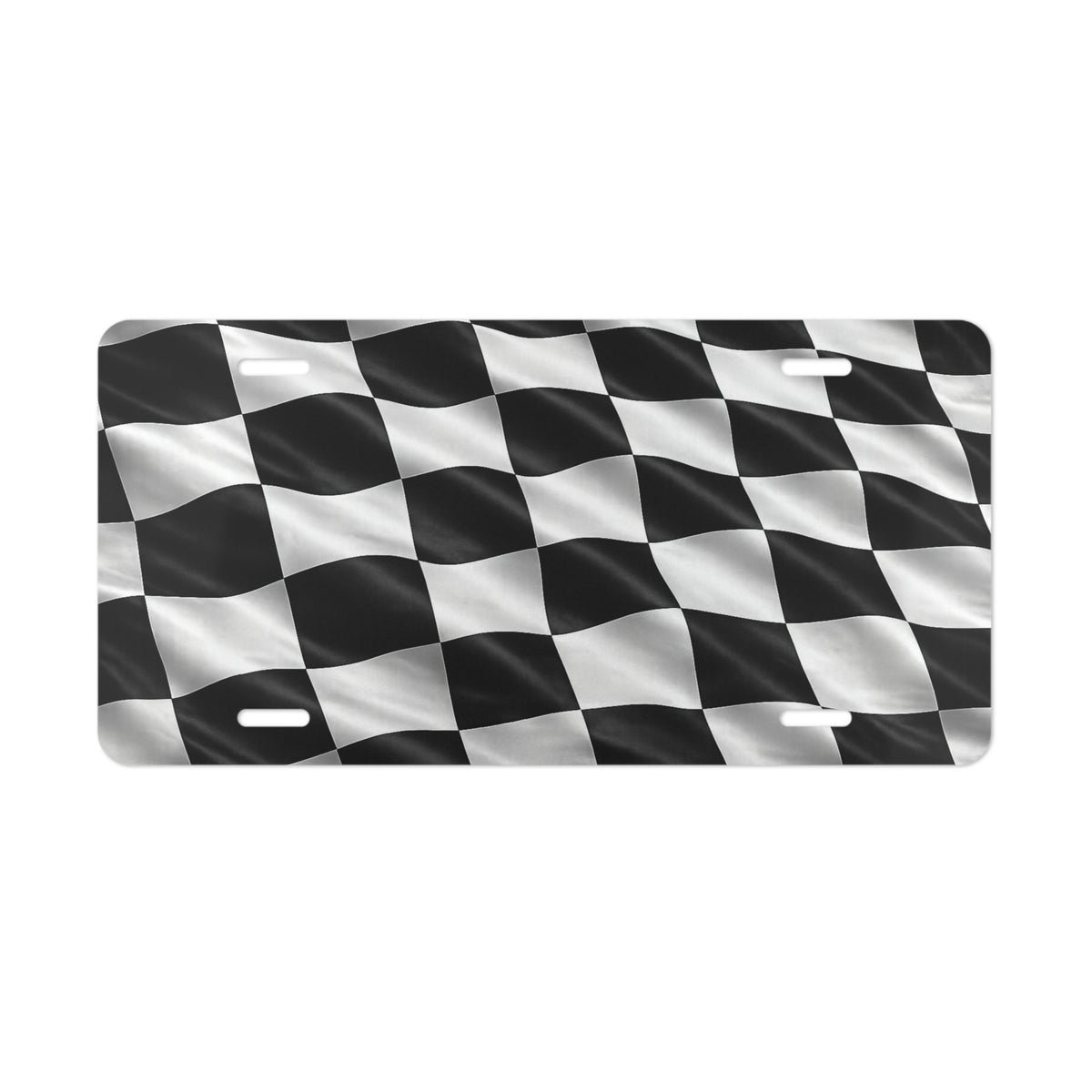 Checkered Flag Vanity Plate | Racing License Plate