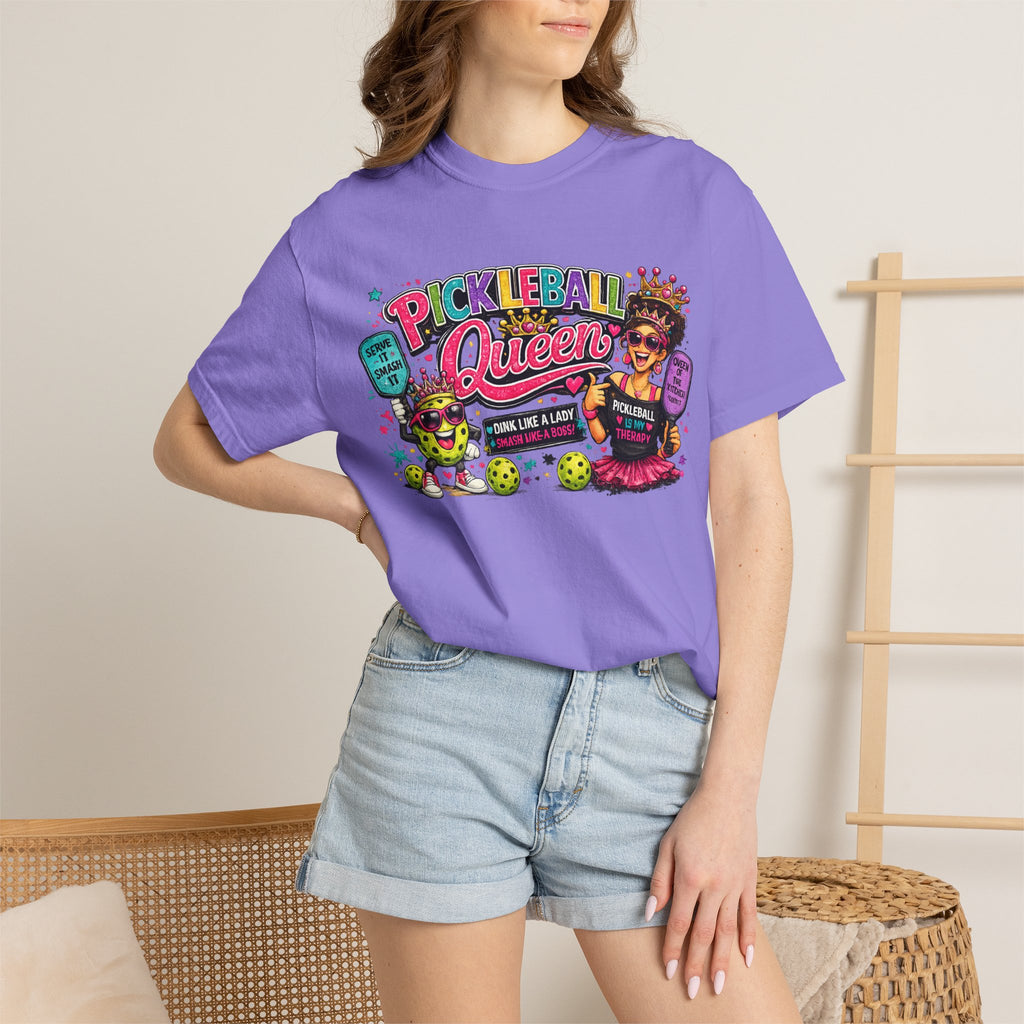 Pickleball Queen T-Shirt | Colorful Pickleball Graphic Tee