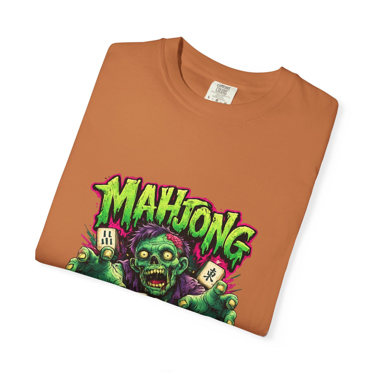 Mahjong Zombie T-shirt | Zombie Mahjong Tiles Graphic Tee