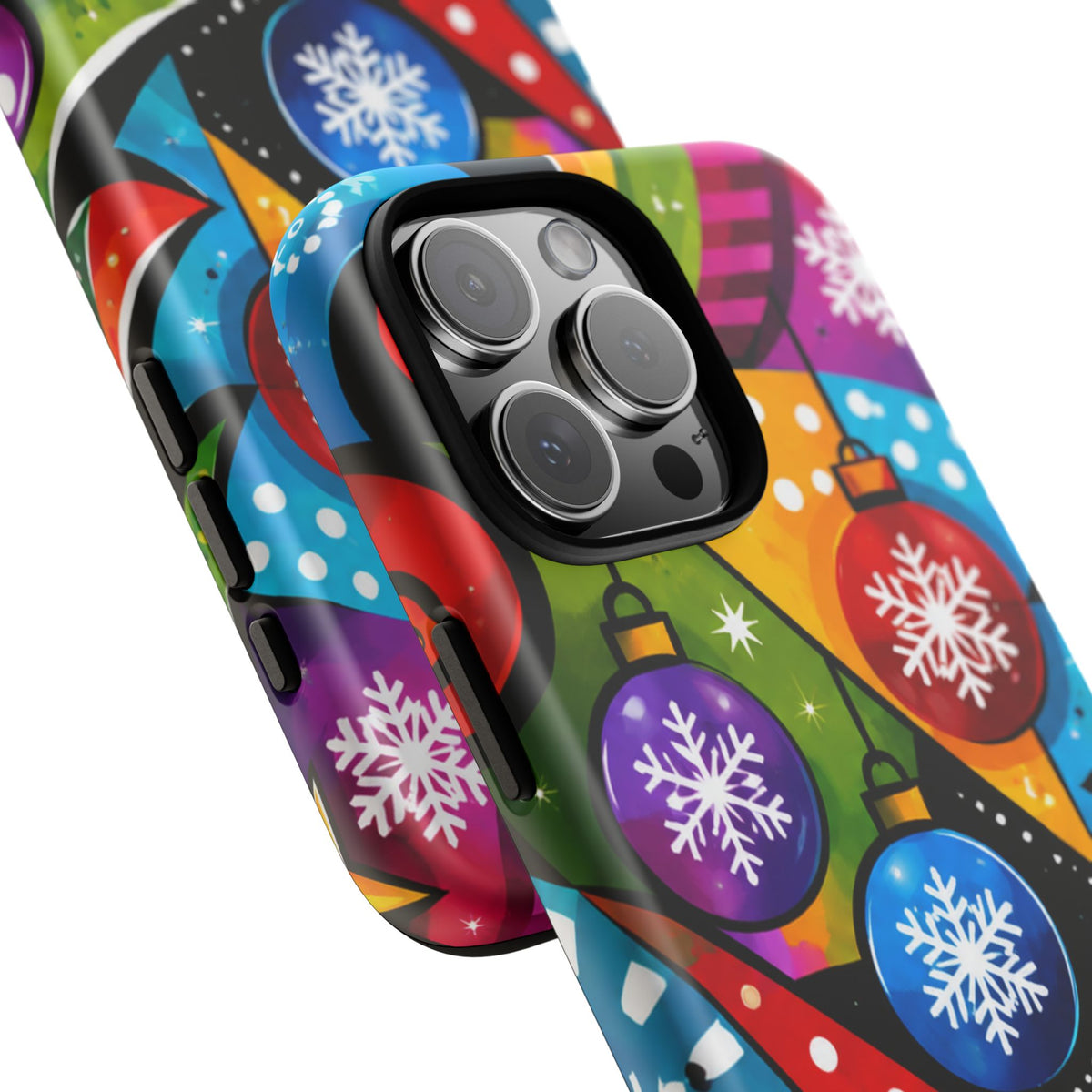 Holiday Ornament Phone Case — Colorful Festive Christmas Design