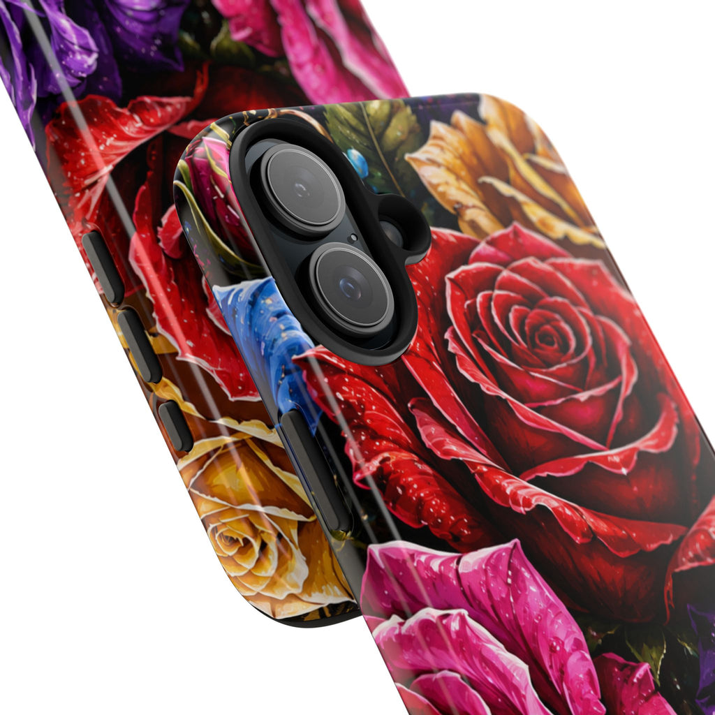 Tough Phone Case — Vibrant Rose Garden Protective Phone Cover