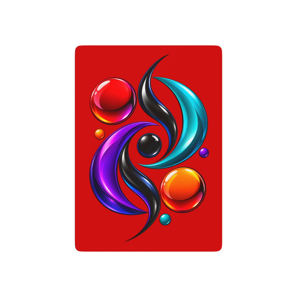 Poker Playing Cards – Red Back Deck with Ornate Ace of Spades