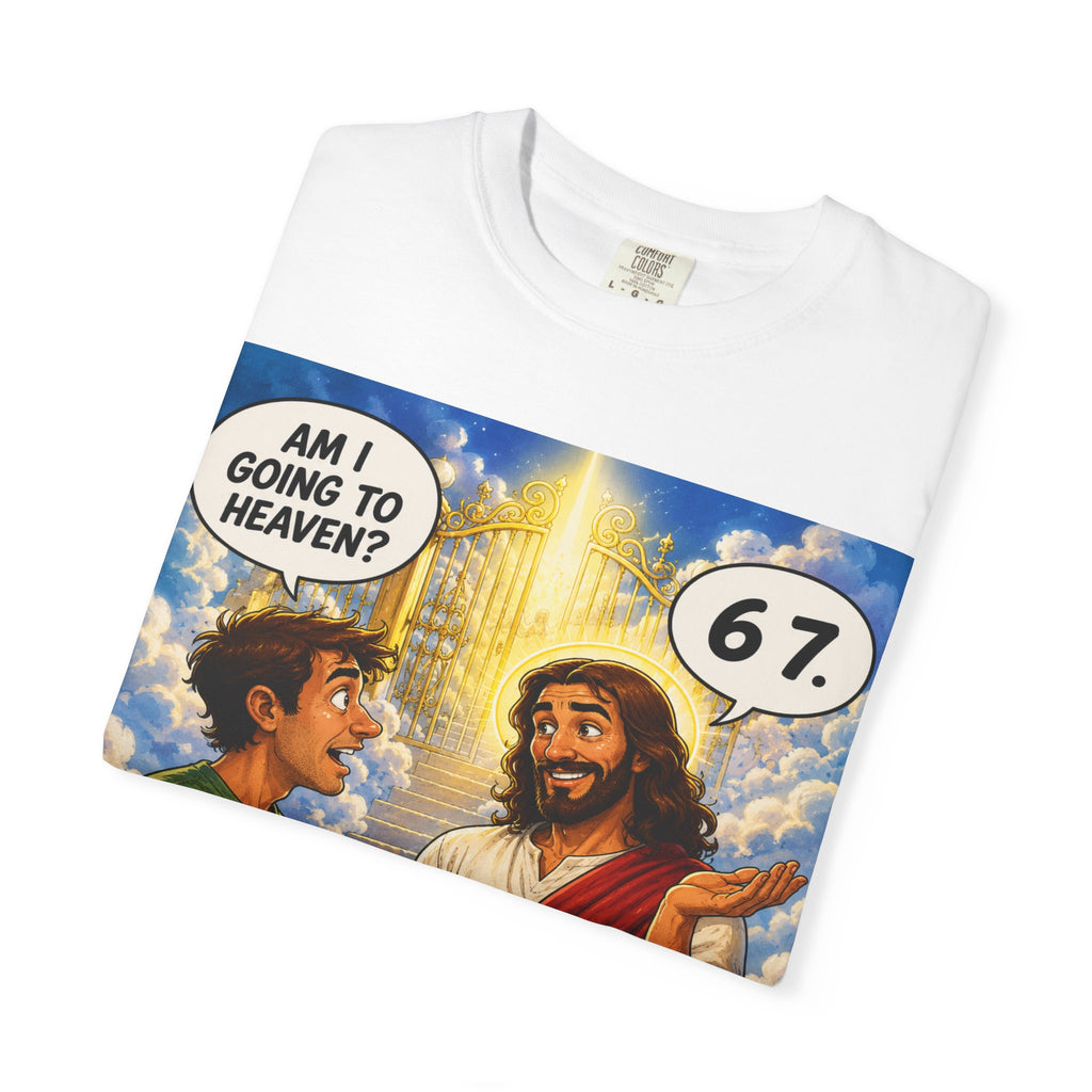 Am I Going to Heaven? Comic Illustration T-Shirt