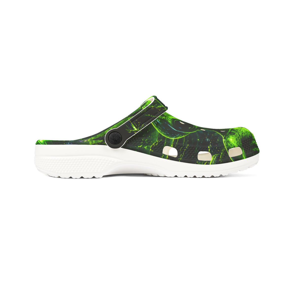 Alien Slime Clogs — Green EVA Foam Slip-Ons