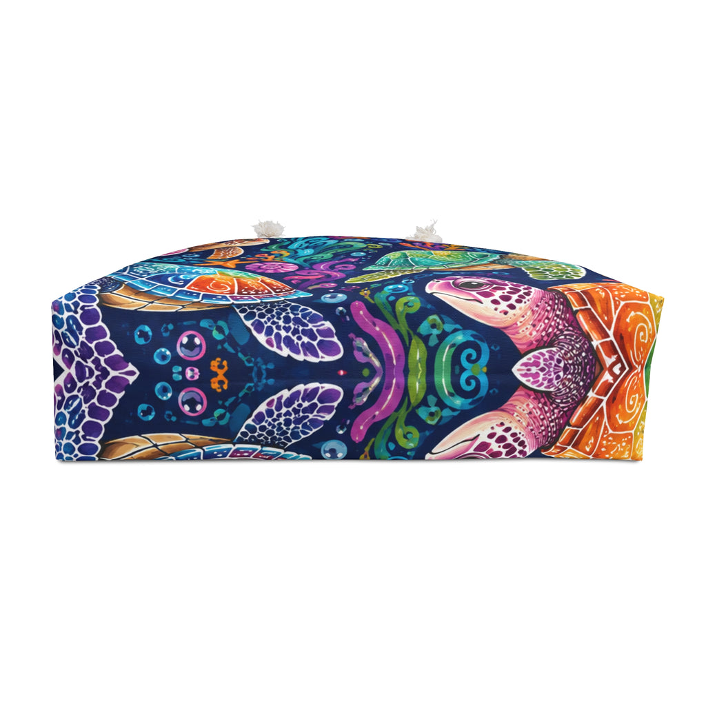 Sea Turtle Weekender Bag — Colorful Ocean Travel Tote