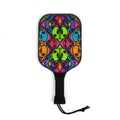 Neon Alien Pickleball Paddles & Balls Kit — Colorful Psychedelic Pickleball Set