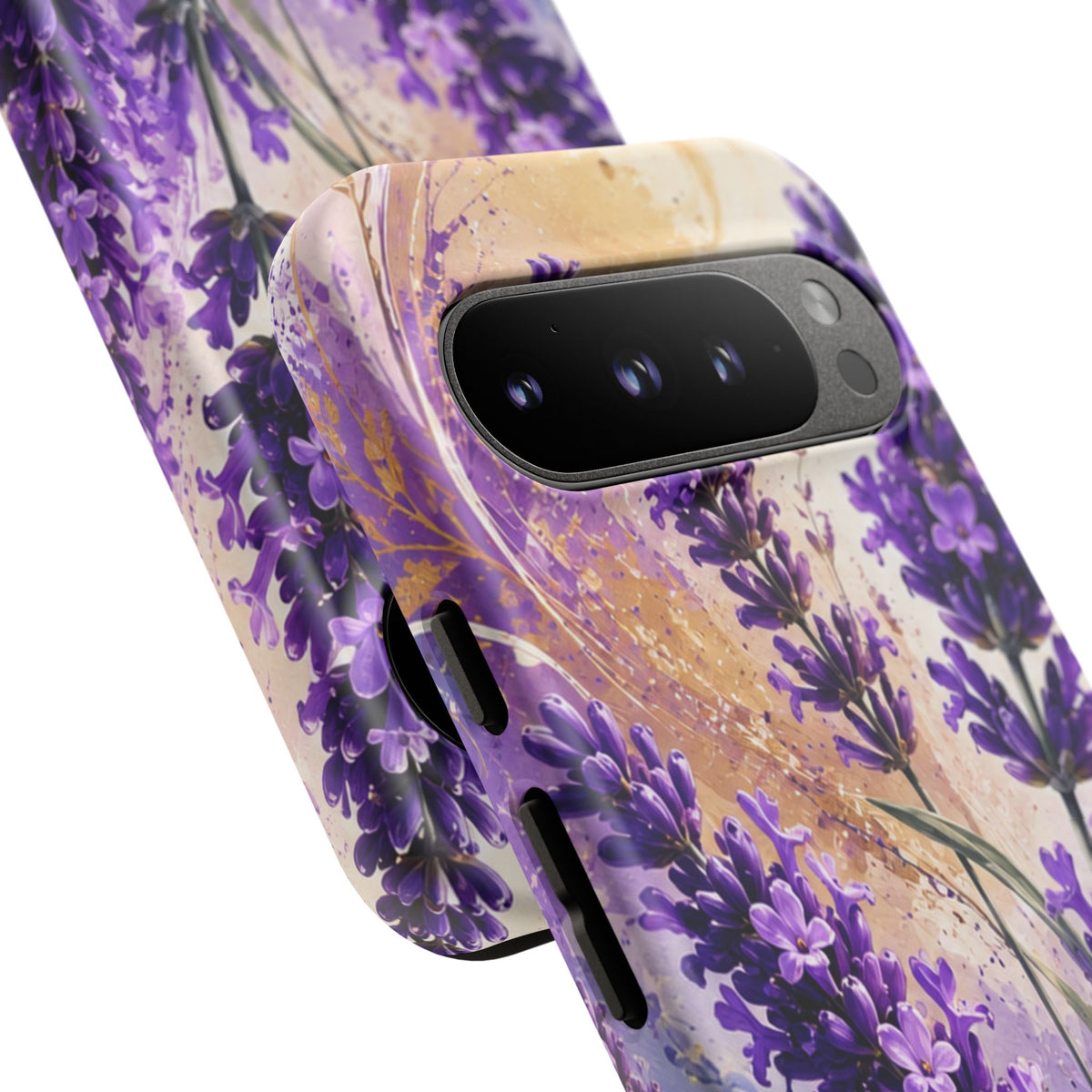 Lavender Bouquet Tough Phone Case — Protective Floral iPhone Case