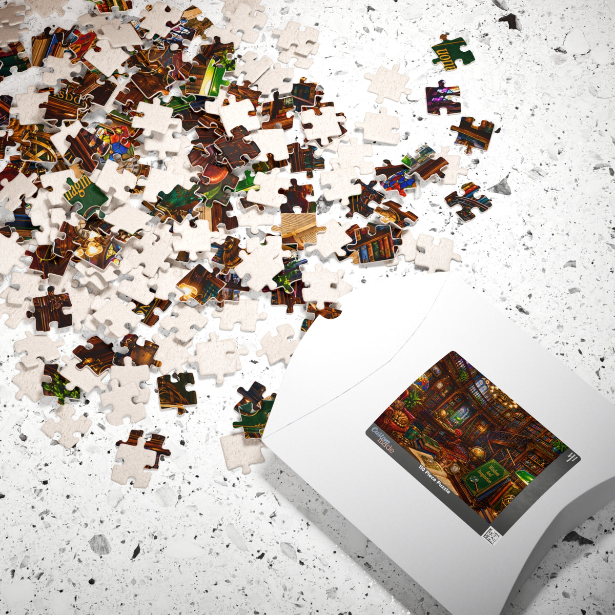 Cozy Vintage Library Puzzle 520-piece | Bookshop Jigsaw