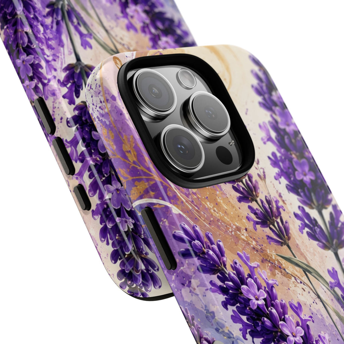 Lavender Bouquet Tough Phone Case — Protective Floral iPhone Case