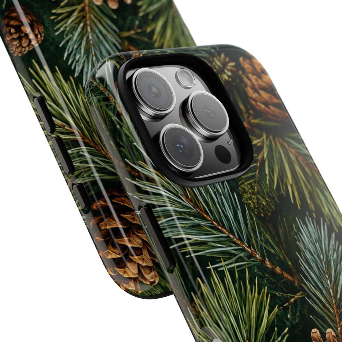 Pinecone Pines Phone Case — Festive Evergreen iPhone Cover