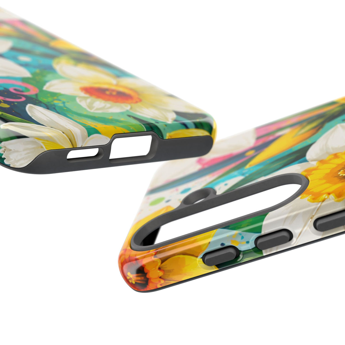 Daffodil Floral Phone Case — Bright Spring Garden Protective Cover
